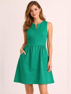 The Limited Sleeveless Green Dress Sz 6
